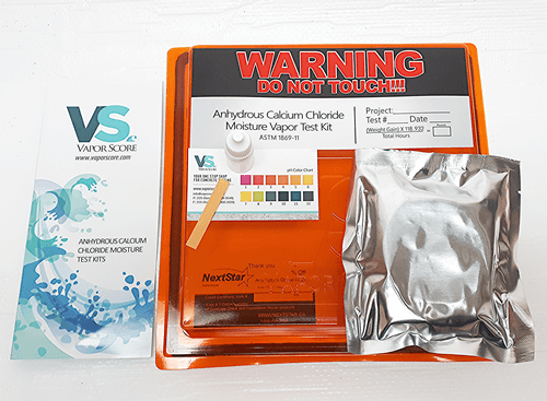 Moisture Vapor Emission Calcium Chloride Test Kit for Concrete